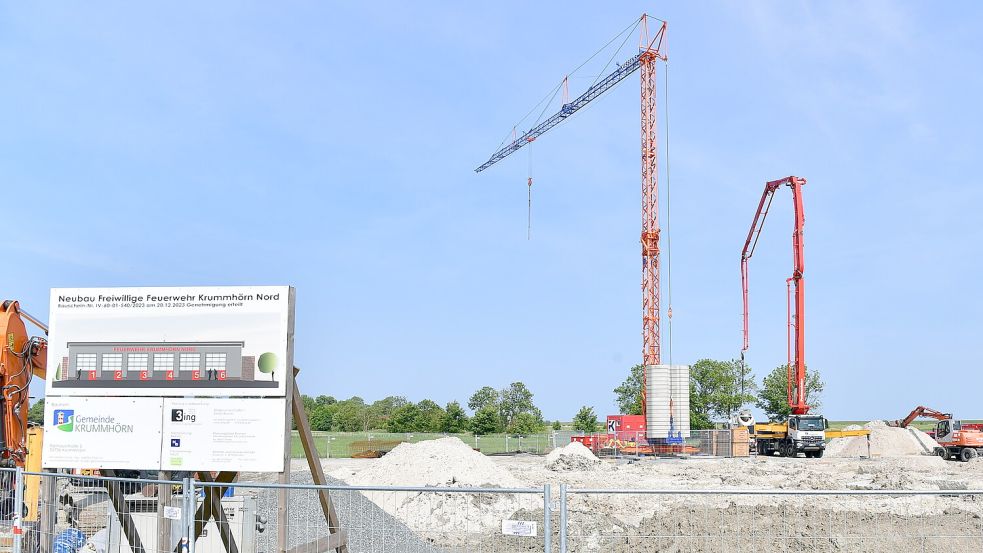 In Greetsiel geht es voran, an den verbliebenen Standorten wird es noch dauern. Foto: Heinz Wagenaar