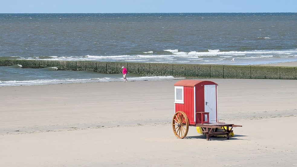 Auch unterhalb des Nordsee-Aquariums findet sich jetzt ein Badekarren. Foto: NBG