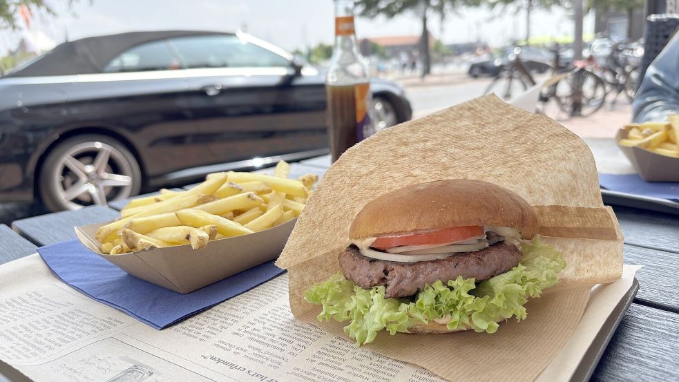 Der Burger Hafenmeister im Menü in der vegetarischen Variante.