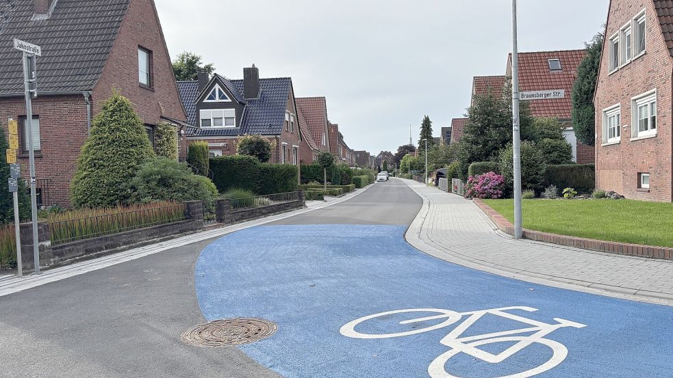 Wird im Stil der Jahnstraße fortgeführt: der Ausbau der Braunsberger Straße.