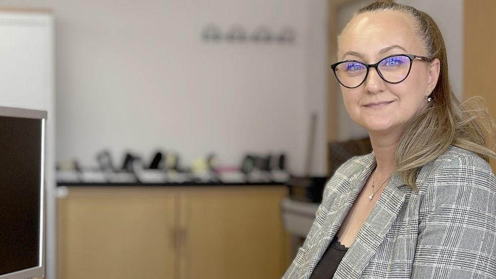 Alexandra Motoras Arbeitsplatz ist im Borkumer Fundbüro. Foto: Florian Ferber