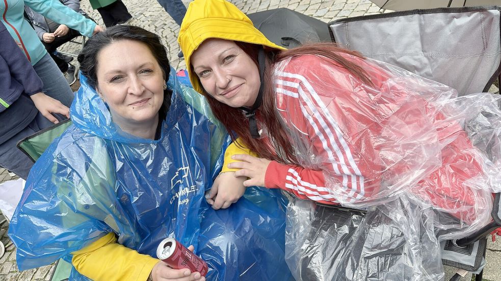 Bestens vorbereitet für stundenlanges Warten.