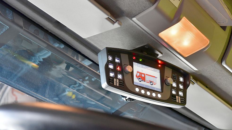 Die Fahrzeuge der Feuerwehr Krummhörn sind mit modernster Technik ausgestattet.