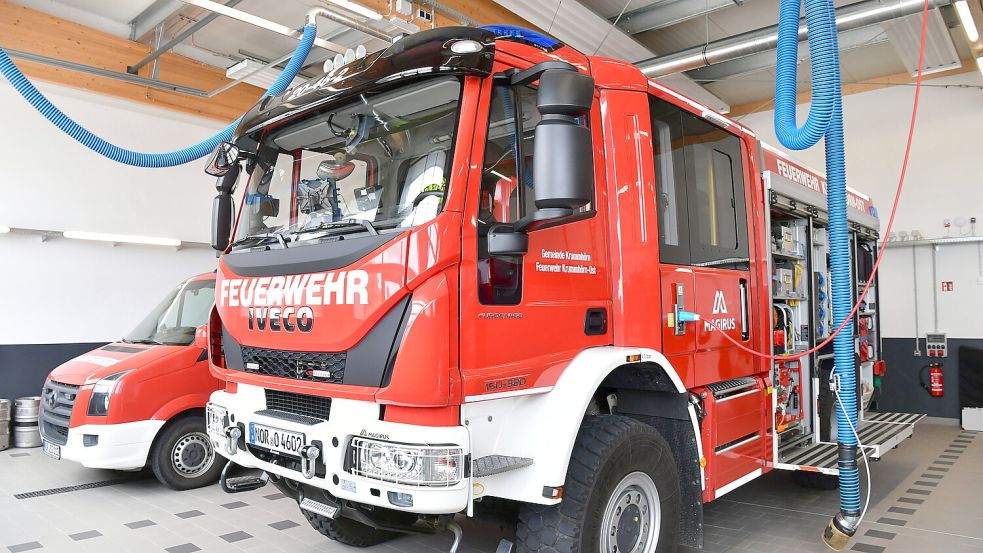 Ein neues Schmuckstück für die Fahrzeughalle: das HLF, ein Hilfeleistungslöschgruppenfahrzeug.