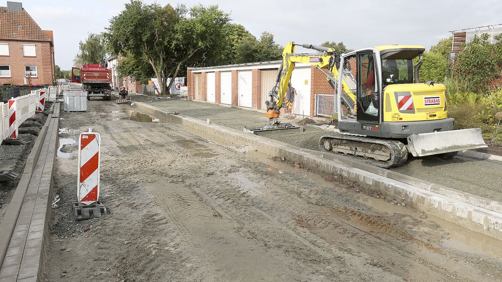 Die Althusiusstraße in Port Arthur/Transvaal ist derzeit für die Sanierung im letzten Teilabschnitt voll gesperrt. Foto: Jens Doden