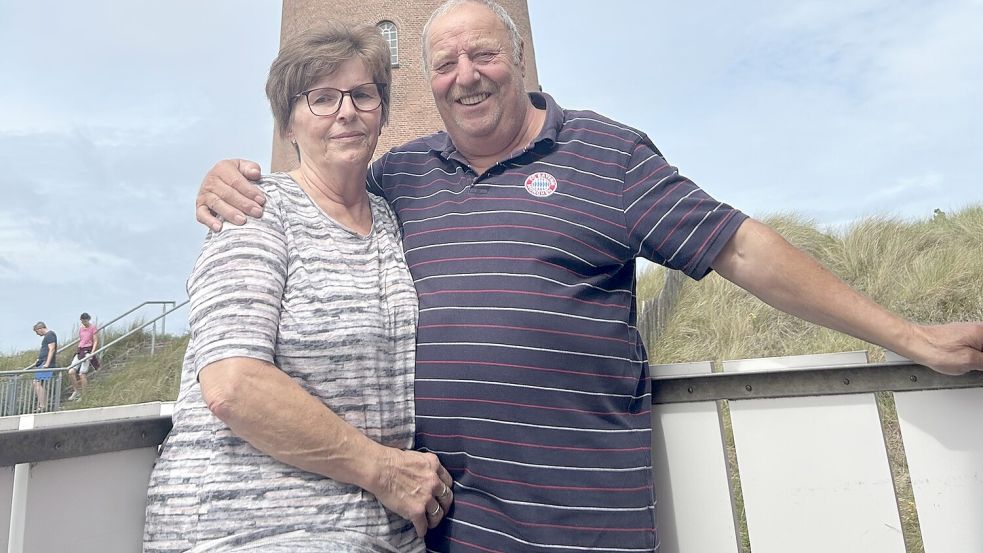 Kommen seit Jahren nach Borkum: Heinz-Willi und Manuela Buchborn. Foto: Beve Loose