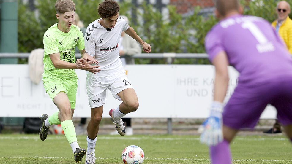 Einen neuen Dämpfer kassierte GW Firrel (links Fynn Dierks) zuletzt gegen Oldenburg. Foto: Jens Doden/Emden