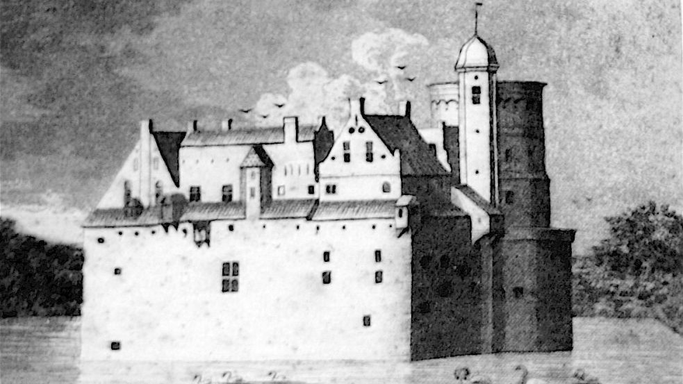 Bis zum Jahr 1777 stand diese imposante Burg im Fischerdorf Greetsiel. Foto: privat