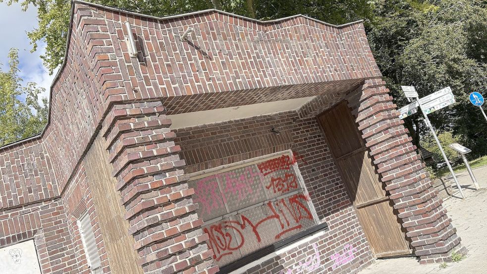 Etwas in Schieflage gekommen: der Nordertorkiosk.