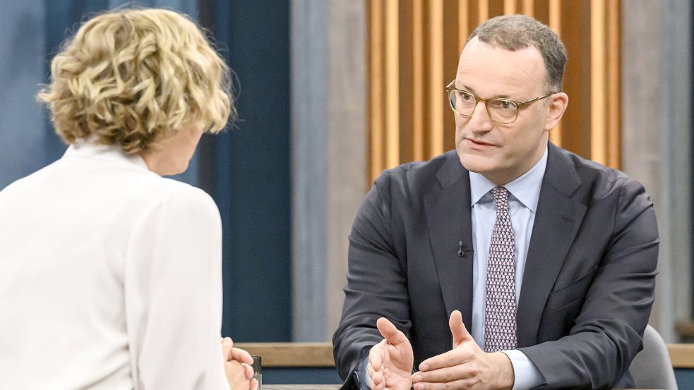 Jens Spahn am Sonntag vergangener Woche bei Caren Miosga. Es ging um Charlie Kirk. Foto: IMAGO/HMB-Media
