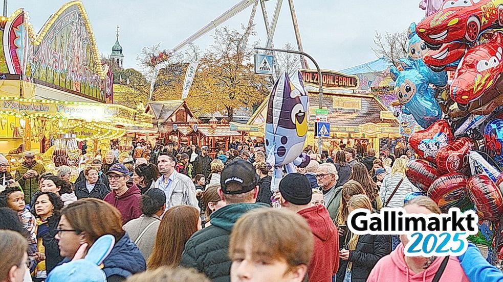 Luftballons sind ein Klassiker auf dem Gallimarkt. Foto: Bodo Wolters
