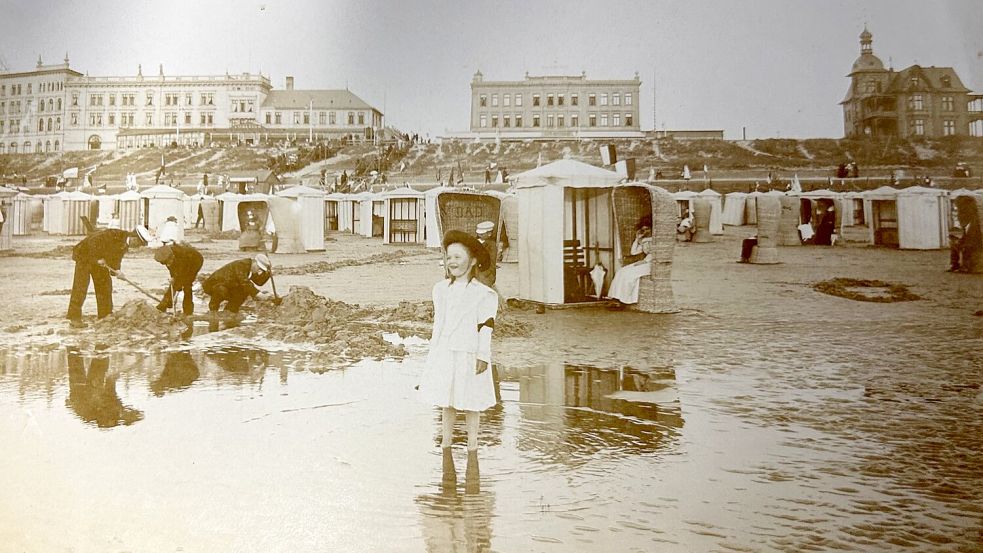 So sah es am Nordstrand 1899 aus. Quelle: Archiv des Heimatvereins Borkum