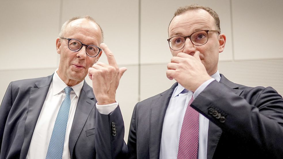 Union-Fraktionschef Jens Spahn verteidigt die Merz-Aussagen zu Migration im Stadtbild. Foto: Kay Nietfeld/dpa