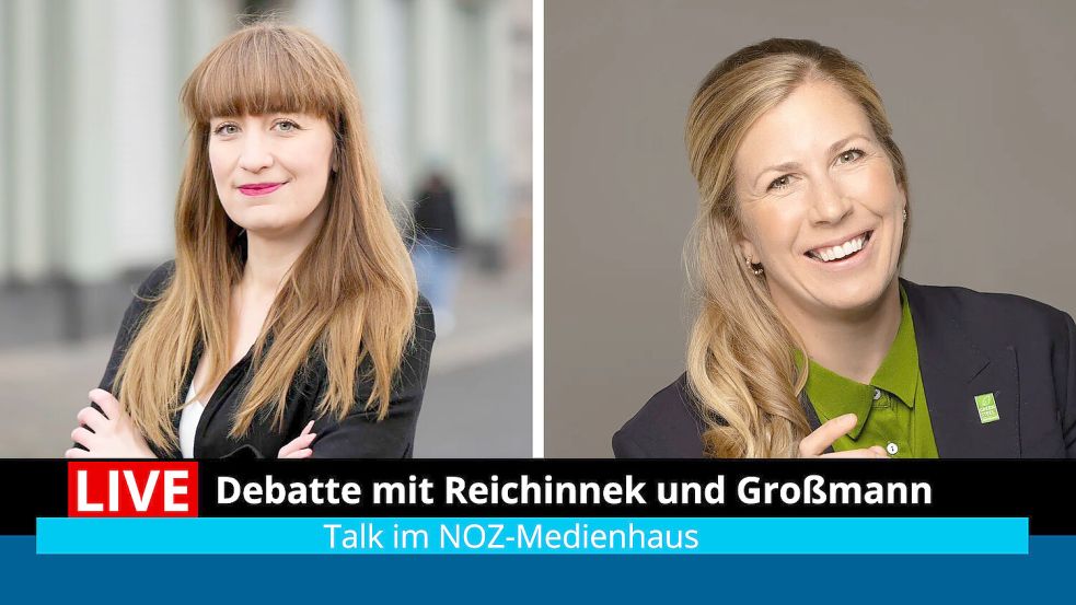 Im Livestream: 360 Grad | Die Debatte: Heidi Reichinnek trifft Anne-Marie Großmann. Foto: Foto: Die Linke / Olaf Krostitz, GMH-Grupp