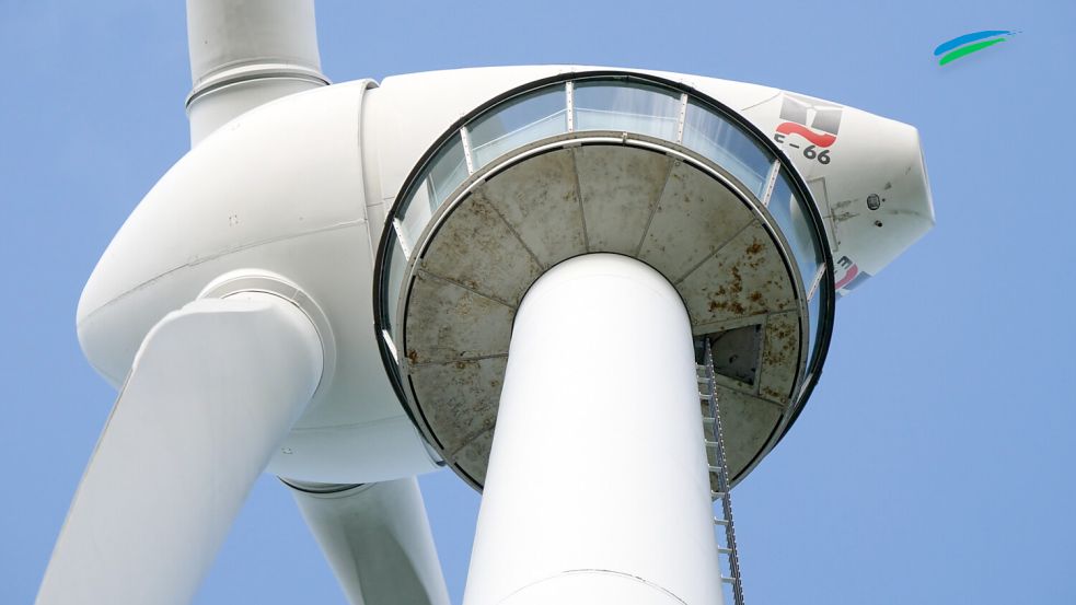 In Westerholt gibt es eine E-66 mit Besucherplattform. Rund 300 Stufen führen hoch. Bild: Fäustel