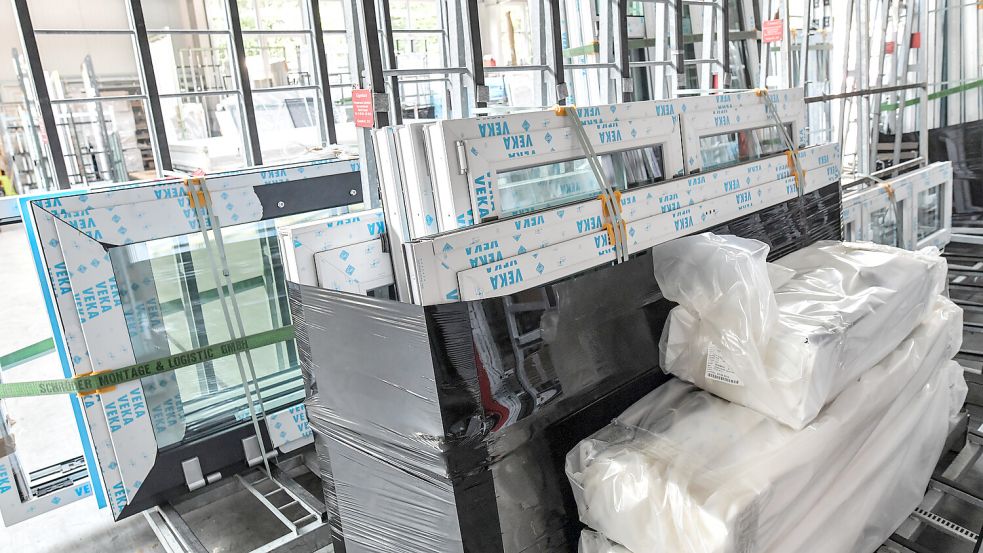 Diese Fenster wurden für den Transport vorbereitet. Foto: Ortgies