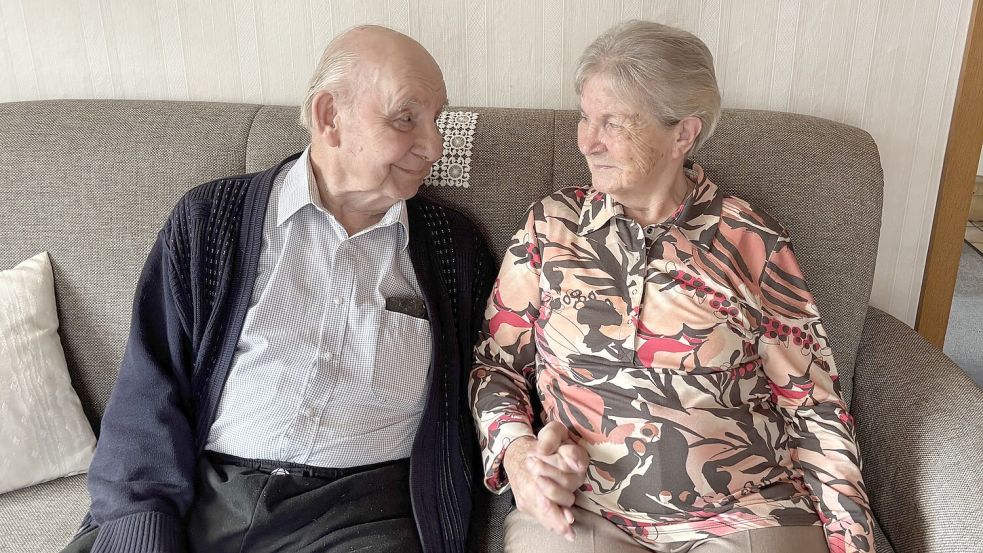 Käthe und Günter Braunsdorf feiern am 29. Oktober ihren 70. Hochzeitstag. Foto: Lotta Groenendaal