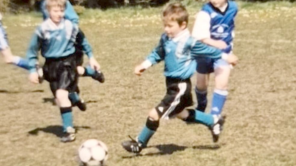 Schon bei den Bambini des SV Arle stürmte der kleine Tido (vorne rechts) mit Elan. Fotos: Privat