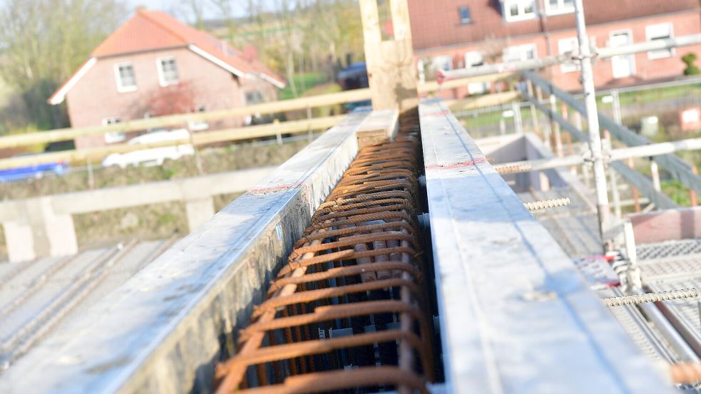 Details von der Baustelle: Hier fehlt nur noch der Beton. Foto: Heinz Wagenaar
