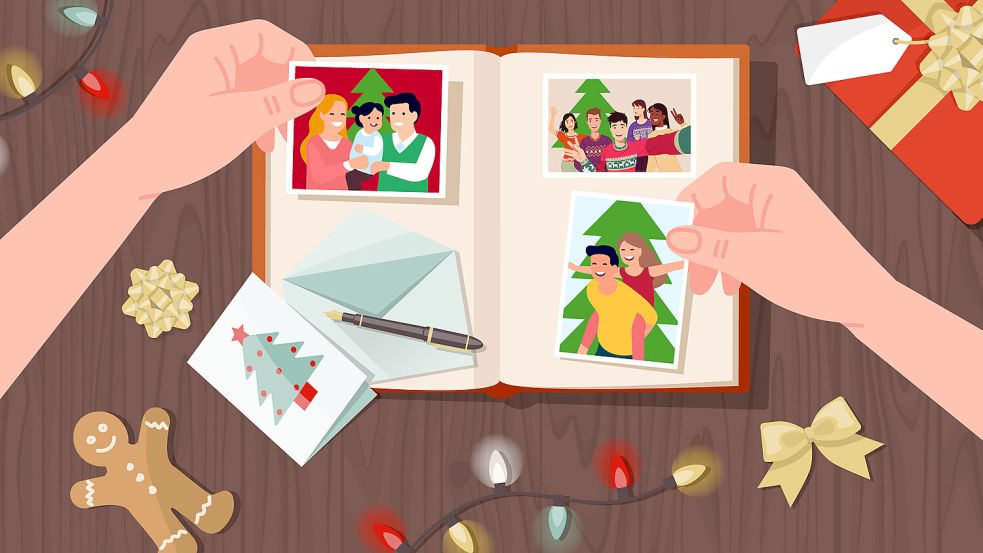 In unserer Serie "Früher war mehr Lametta" geben bekannte Leute aus dem Kreis Leer einen Einblick in ihre Weihnachtserinnerungen. Grafik: Thorben Malchus