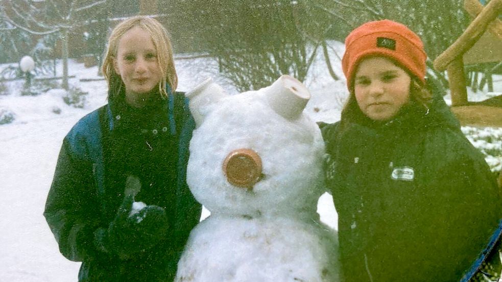 Melina Gatzka-Gröttrup (rechts) erinnert sich an idyllische und gemütliche Weihnachten. Foto: privat