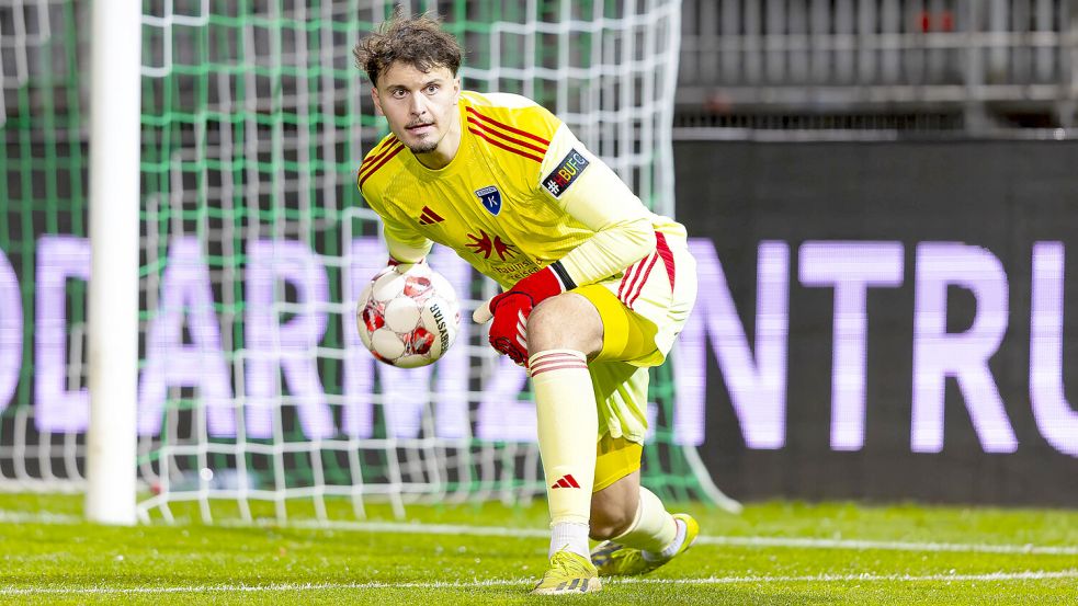 Isaak Djokovic hat gegen Hannover sein letztes Spiel für Kickers Emden bestritten. Foto: Doden/Emden