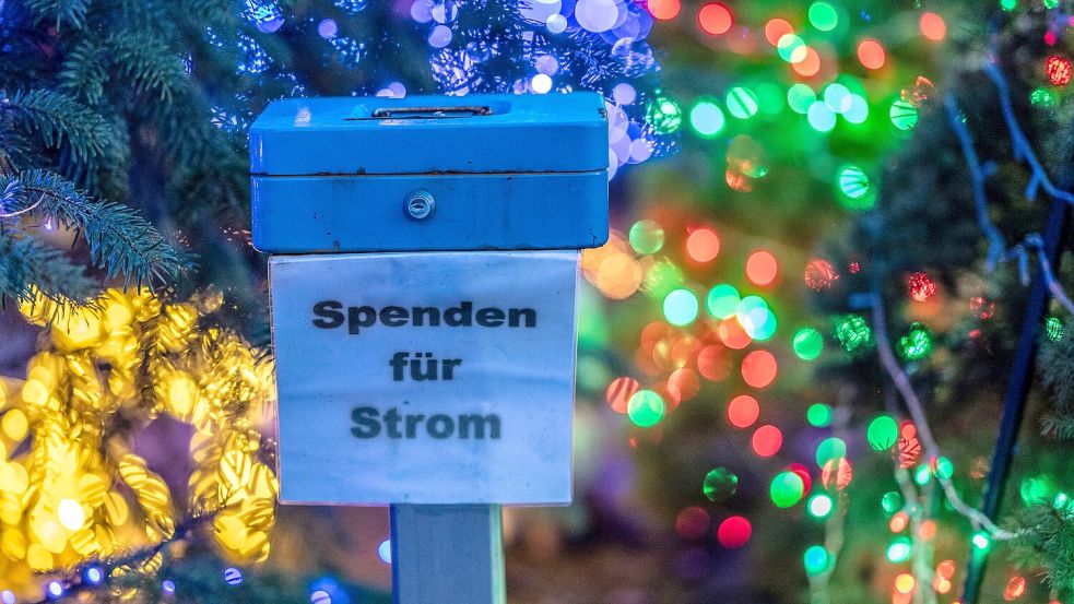 Die Lichterhaus-Besucher können sich an den Kosten für Strom beteiligen. Foto: Klaus Ortgies