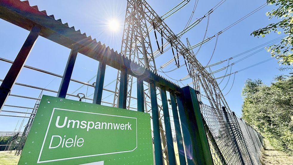 Das Umspannwerk in Diele ist in die Jahre gekommen und soll erneuert werden. Foto: Klaus Ortgies/Archiv