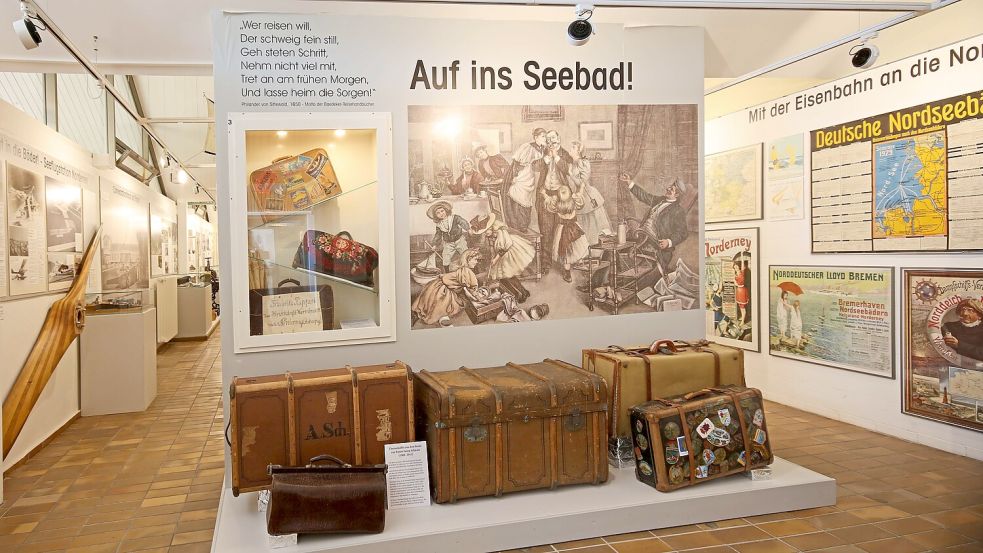 Blick in die Ausstellung: Das Meer als roter Faden durch die Geschichte Norderneys. Foto: Museum Nordseeheilbad Norderney