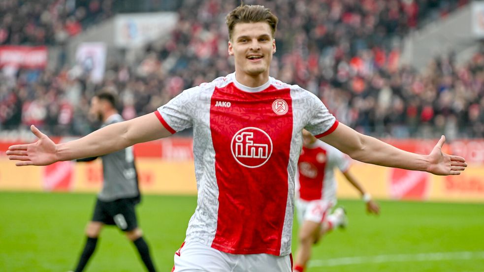 Marek Janssen erzielte beim 3:2-Sieg über Ulm sein viertes Saisontor für RW Essen. Foto: Imago