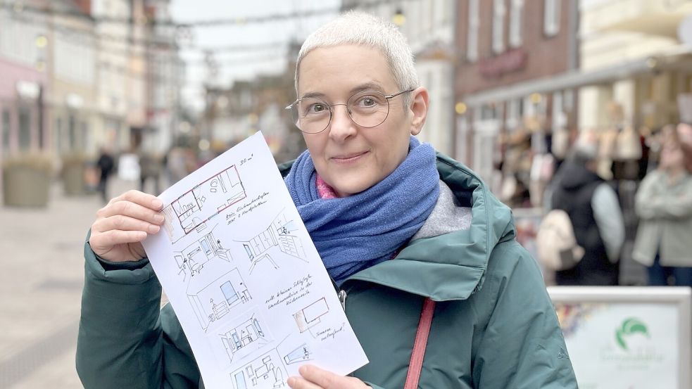 Bärbel Schmidt möchte ihr Leben verändern, indem sie in ein Modulhaus zieht. Foto: Eva van Loh