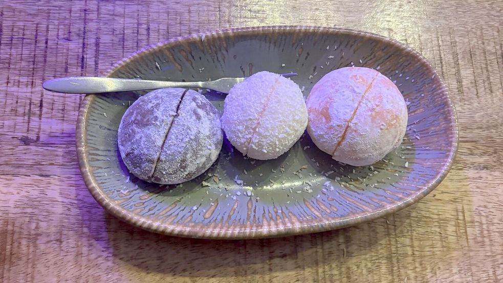 Mochis sind traditionelle Reiskuchen aus Japan. Foto: Donia Rezkalla