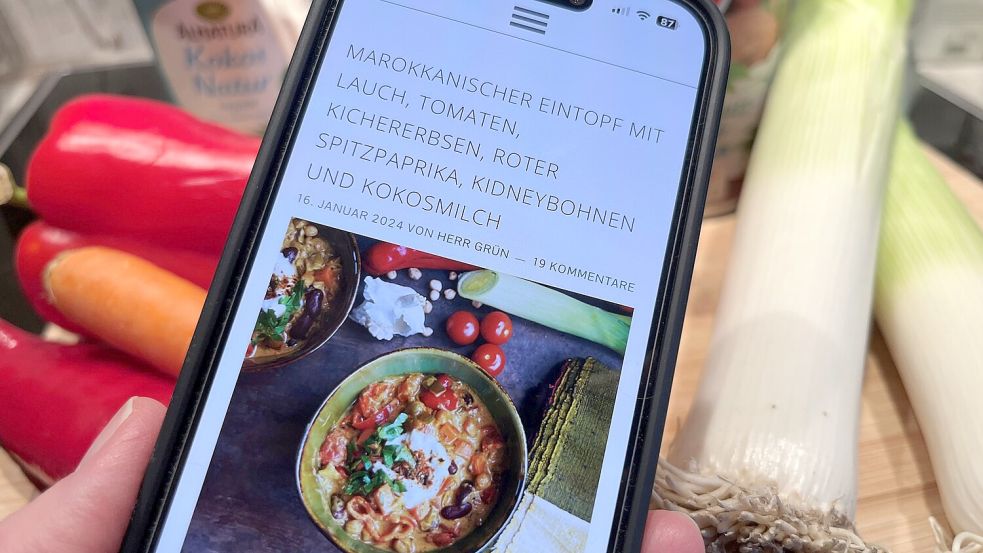 Auf der Webseite von Herrn Grün findet man das Rezept für diesen Eintopf. Foto: Carmen Leonhard