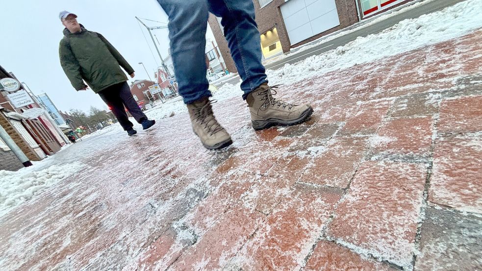 In der vergangenen Woche hatte Schnee und Sturm Ostfriesland fest im Griff: Am Freitag, 9. Januar 2025, zog das Sturmtief Elli über die Region. Foto: Klaus Ortgies