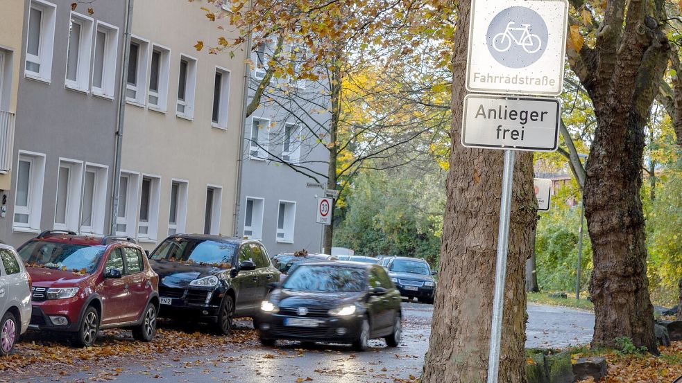 Im Schinkel sind die Wissinger Straße (Foto) und Schinkelstraße mit Fördermitteln zu Fahrradstraßen umgebaut worden. Foto: Benjamin Beutler
