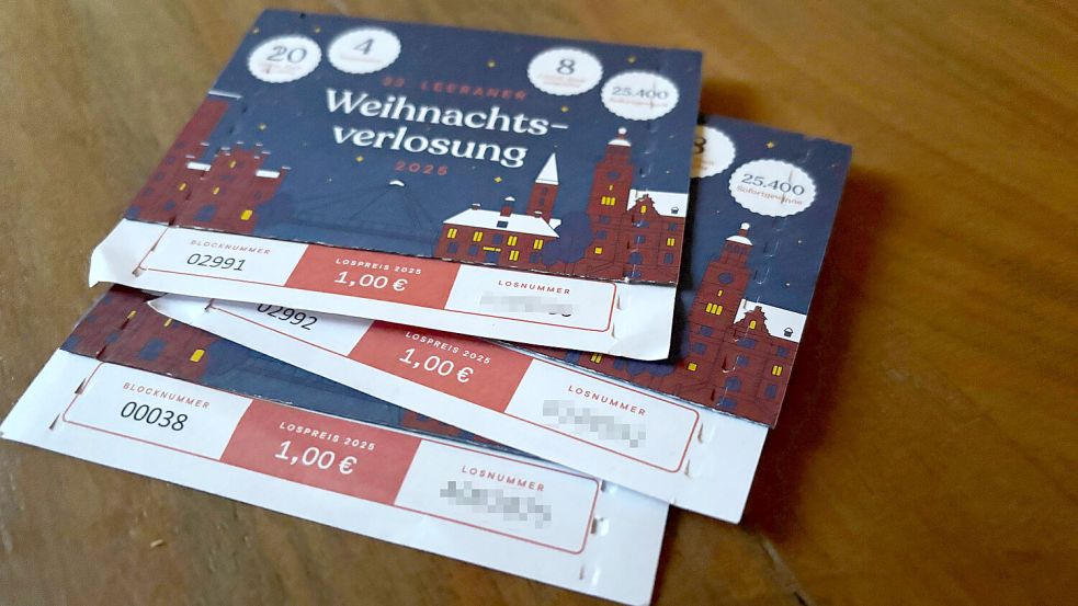 Die Leeraner Weihnachtsverlosung ist beendet. Foto: Jonas Bothe