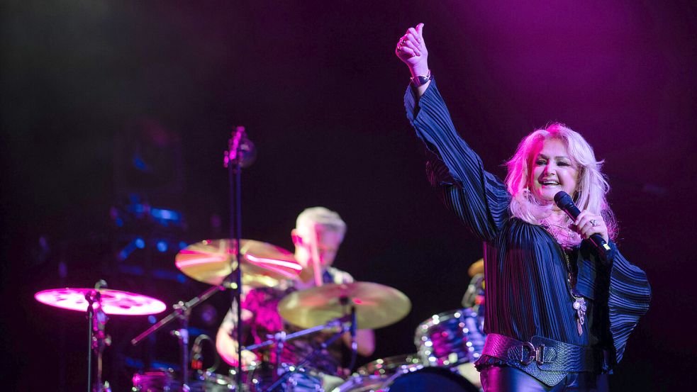 Die britische Sängerin Bonnie Tyler wird 2026 in Wiesmoor auftreten. Foto: dpa