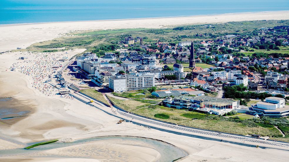 Die Insel Borkum ist bei der kommunalen Wärmeplanung schon weiter als viele andere Kommunen. Foto: Hauke-Christian Dittrich/dpa/Archiv