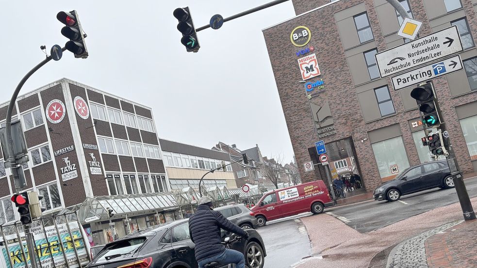 Knapp: Während der Bauphase sollen hier Radfahrer eine breitere Spur bekommen.