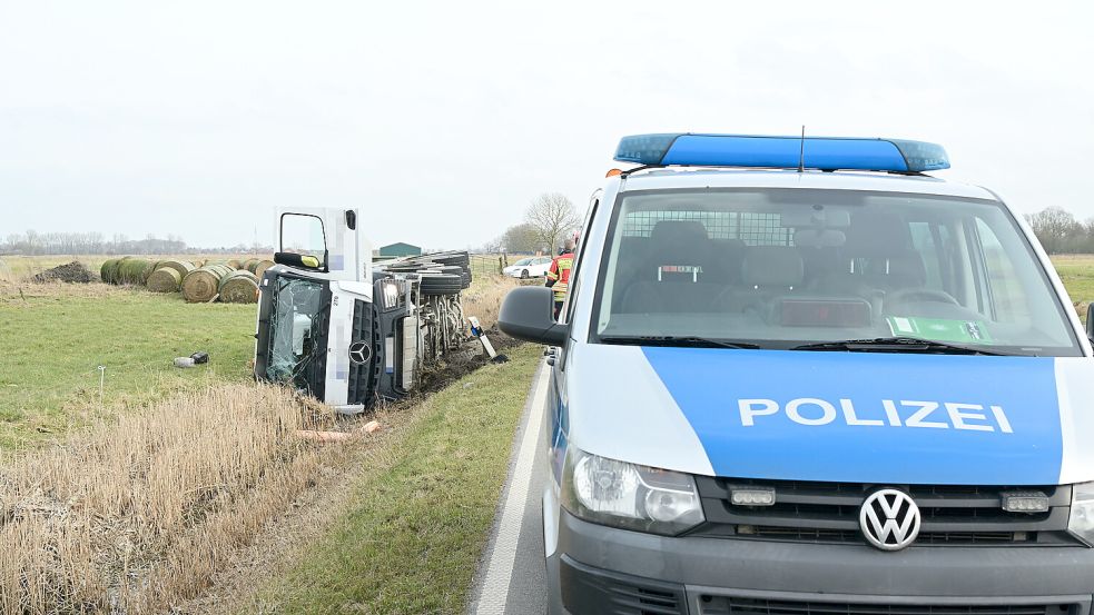 Auch die Polizei war am Donnerstagnachmittag vor Ort.