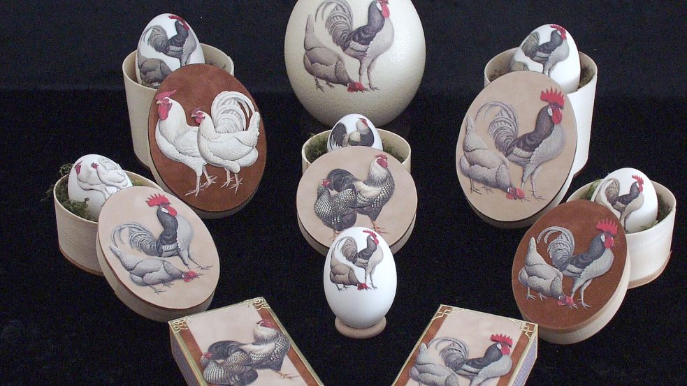 Arbeiten wie diese gibt es bei der Ausstellung „Kunst auf der Schale“ in Zeijen zu sehen. Foto: De Oranjerie/Diny Schippers