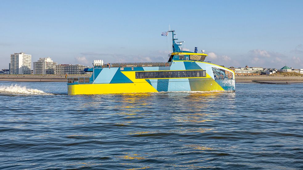 Die „Frisia E I“ fährt voll elektrisch zwischen Norddeich und Norderney. Foto: AG Reederei Norden-Frisia