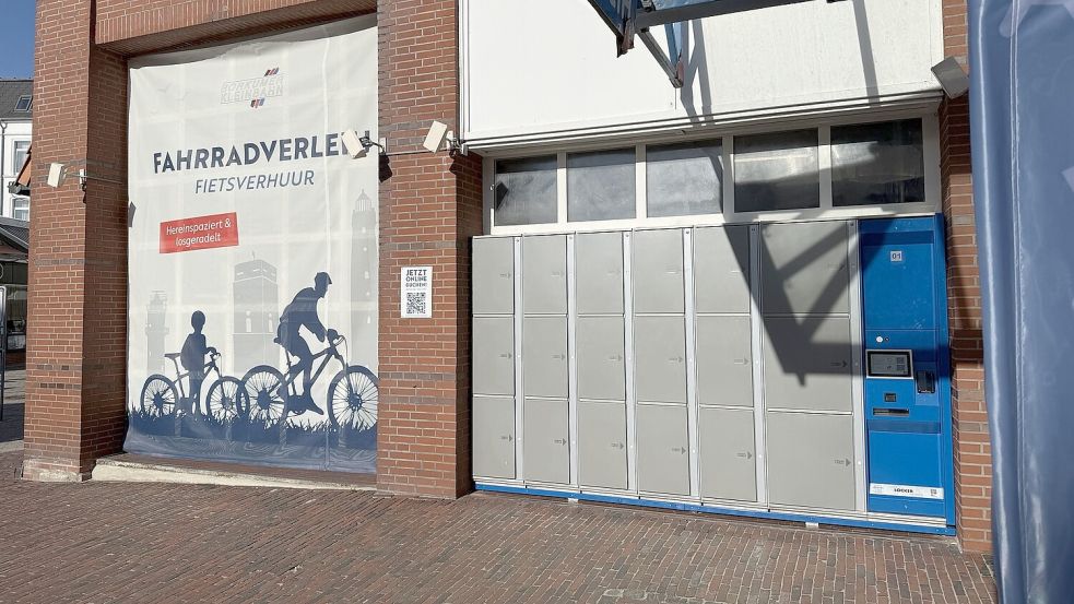 Die Schließfachanlage entspricht laut Kleinbahn modernen Sicherheits- und Bedienstandards. Foto: Borkumer Kleinbahn