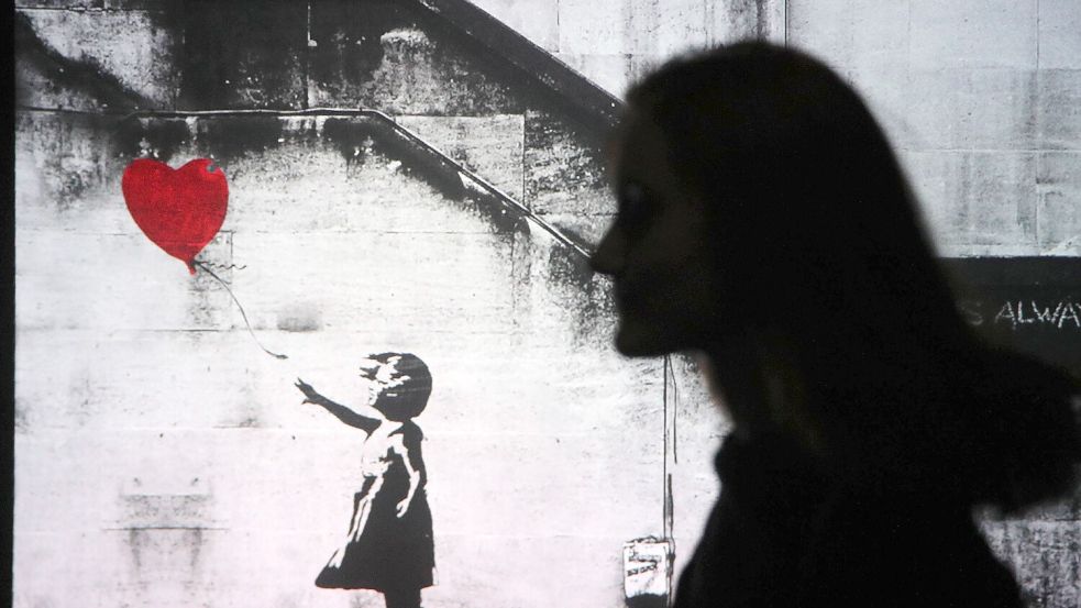 Banksys Markenzeichen: Das Mädchen mit dem roten Ballon. Foto: Mikhail Tereshchenko