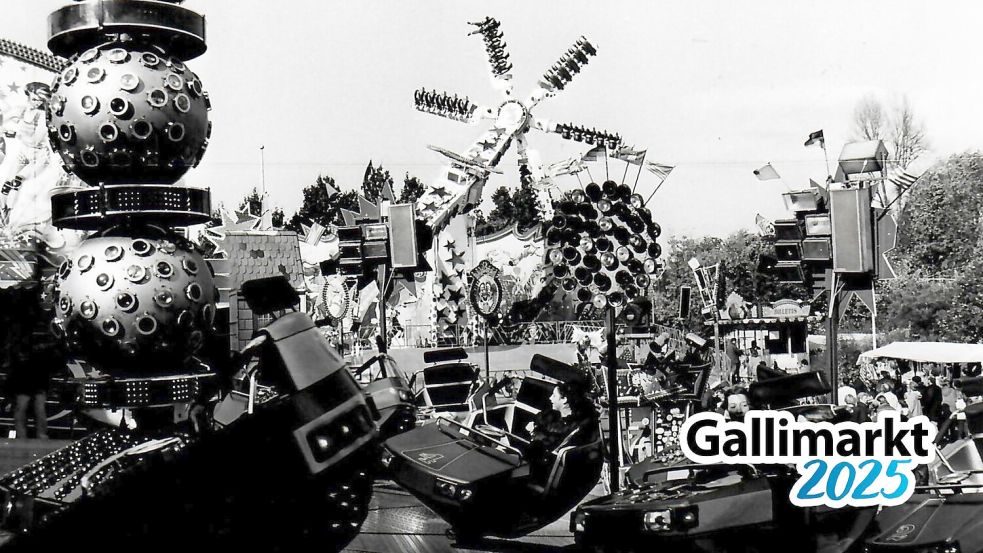 Auch Mitte der 1990er Jahre lockte der Gallimarkt mit mehreren Fahrgeschäften. Foto: Archiv