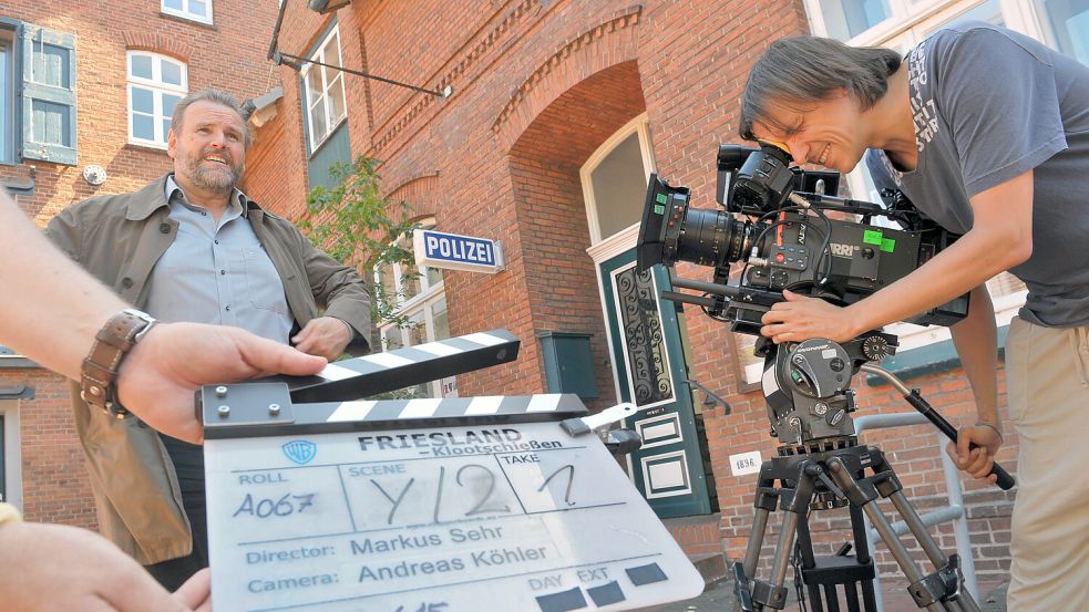 Die Polizeidienststelle - die Stadtbibliothek - ist nun wieder für Dreharbeiten bereit. Foto: Klaus Ortgies/Archiv