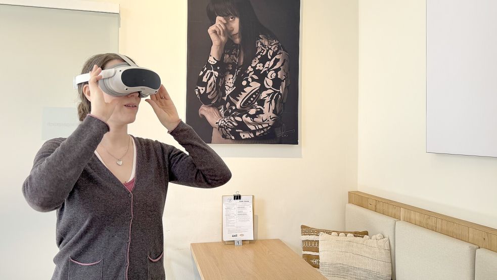 Mit VR-Brillen will der Verein Exil für Rassismus sensibilisieren. Sara Josef hat das dreijährige Projekt im Café Felka vorgestellt. Foto: Noah Schnarre