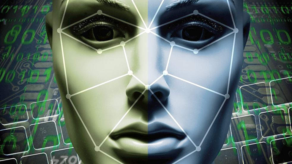 Einge Männer halten die Frau am Freitag tatsächlich für eine KI. Symbolfoto: IMAGO / Christian Ohde