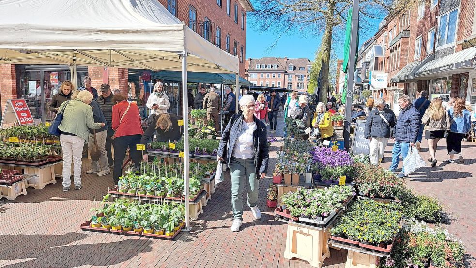 Beim Frühlingsfest in Emden gibt es unter anderem landwirtschaftliche Produkte und Deko. Foto: Veranstalter