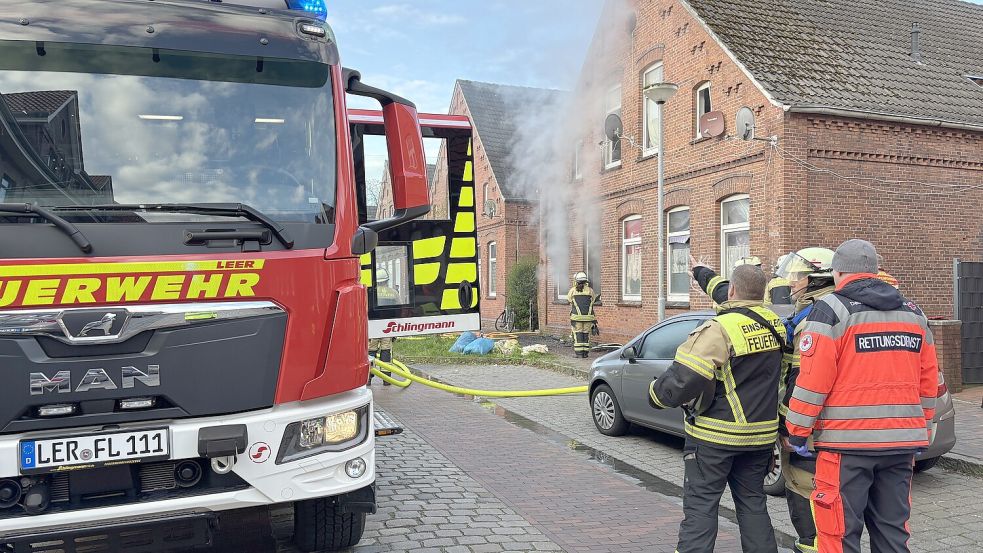 In einer Wohnung war das Feuer ausgebrochen. Foto: Jonas Bothe